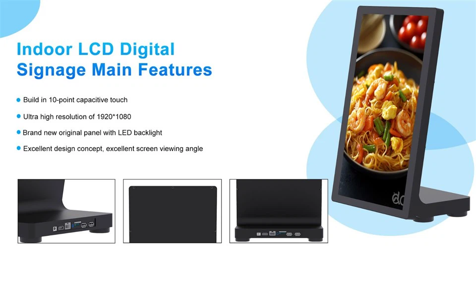 L-Shape Desktop Digital Signage Display Screen