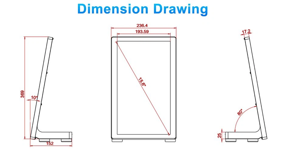 L-Shape Desktop Digital Signage Display Screen